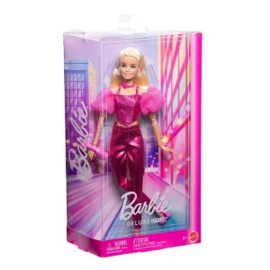 JFP40 Papusa Barbie Fashionista in costum roz lucios