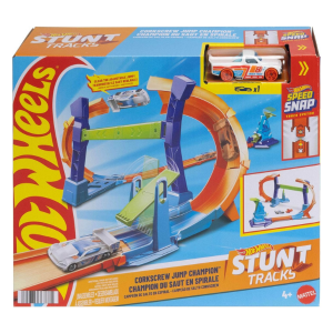 JLM91 Set Hot Wheels Corkscrew Jump Champion