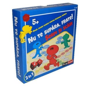 Joc de masa 2in1 "Nu te supara, frate!" "Serpi si scari" K-110RO 