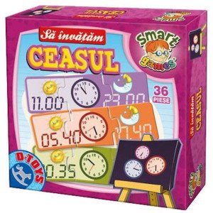 Joc educativ &ndash; Sa invatam ceasul &ndash; puzzle 36 piese 62345