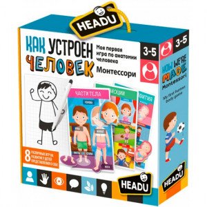 Joc educativ Headu Монтессори Как устроен человек