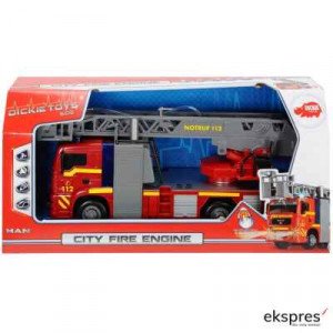 JS111 Masina de pompieri cu cisterna si buton apa ZJA278634
