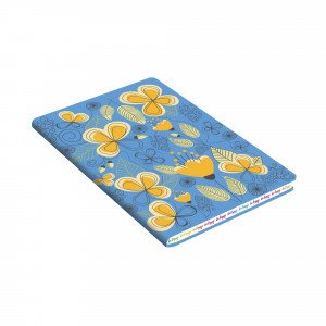 КЗБХК6802992 Agenda nedatata A6 80 foi клетка BE HAPPY! Дизайн 3 (А6)