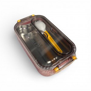 Lunch Box - Ланч-бокс с одним отделением и прибором (вилка) Перекус (в ассортименте), 700 мл ЛБ-2574