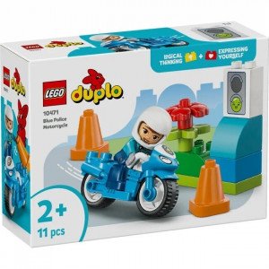 Lego 10471 Blue Police Motorcycle