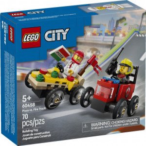 Lego 60458 PIZZA VS. FIRE TRUCK RACE CAR PACK
