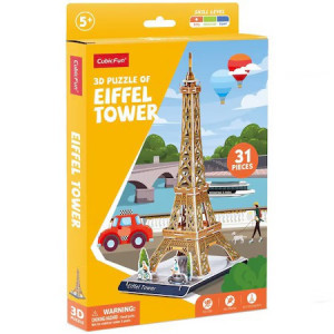 Puzzle 3D - W3195h &ldquo;Turnul Eiffel&rdquo;, 31 elemente