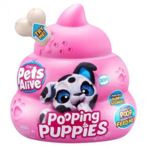Pets Alive - Jucarie de plus interactiva colectibila, Pooping Puppies 9542