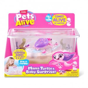 Pets Alive -&nbsp; Set de joaca interactiv, Mama Testoasa si puii sai