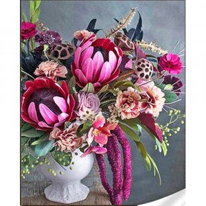 Pictura cu diamante HEG86875 Цветочная магия Strateg 30х40 см