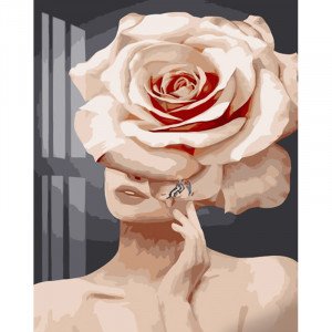 Pictura pe numere (GS1000) Ginduri de trandafiri 40х50 см 