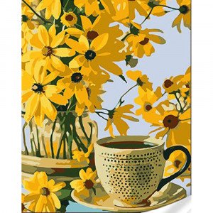 Pictura pe numere SS1051 Луговые цветы Strateg 30х40 см