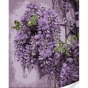 Pictura pe numere SS1082 Нежная глициния Strateg 30х40 см