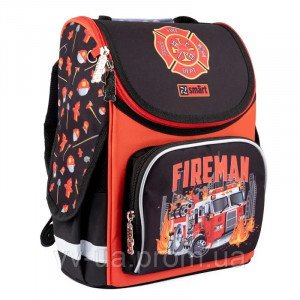 Ghiozdan  YES SMART PG-11 Fireman,negru 559015_56536