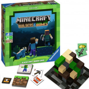Joc de societate Ravensburger - Minecraft Builders & Biomes RVBR0880