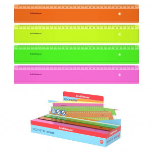 Rigla 53001 plastic ErichKrause Neon 30cm (box 45 pcs.)