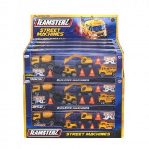 Set 4 utilaje de constructie TZ Die-Cast models Building Machines, 7,5 cm 1373623.00