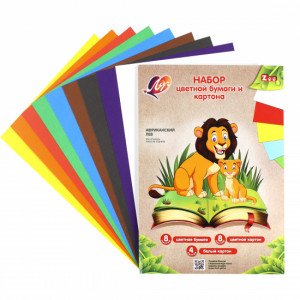 Set HIRTIE si CARTON 20 foi А4 Классика цвета