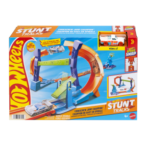 Set HW Stunt Trucks Corkscrew Jump Champions JFH36