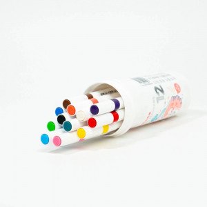 Set markatoare acrilice dublu 12 culori in tub