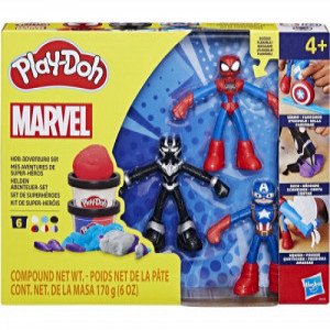 Set Play-Doh plastilina HAS PD Playset Marvel Figures plus pack G0333