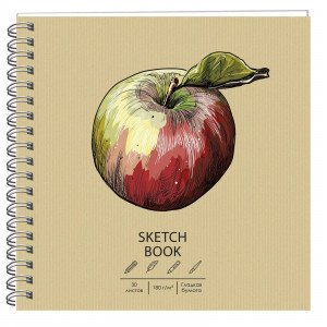 Sketchbook 30f 190x190 spirala DRAFT and CRAFT. Apple ТСК305308