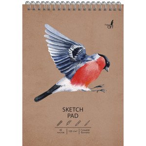 Sketchpad A5 40f СПСЛ540171 Снегирь spirala