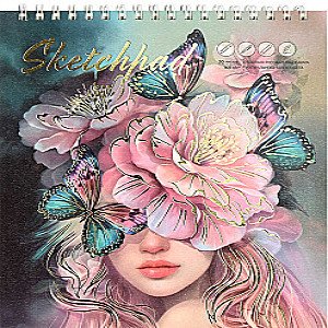 Sketchpad Album desen A5+ 30 foi НЕЖНЫЙ ЦВЕТ 67720