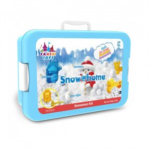 SN-02 Set de joaca cu zapada artificiala in valiza 700 g si accesorii om de zapada, ZJA356608