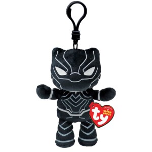 TY34003 Breloc — Pantera Neagra 12 cm (Beanie Babies Clip)