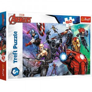 Trefl 15424 Puzzles - "160" - Always ready heroes / Disney Marvel The Avengers