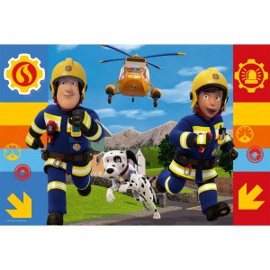 Trefl 16518 Puzzles - 100 - Always helpful Fireman Sam / Fireman Sam_FSC Mix 70%