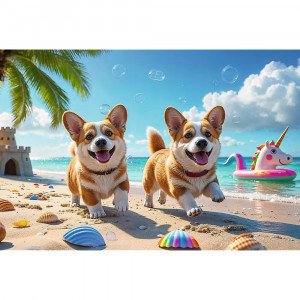 Trefl 16536 Puzzles - 100 - Corgi - the doggy / Trefl FSC Mix 70%