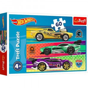 Trefl 17389 Puzzles-60 Race   Mattel Hot Wheels