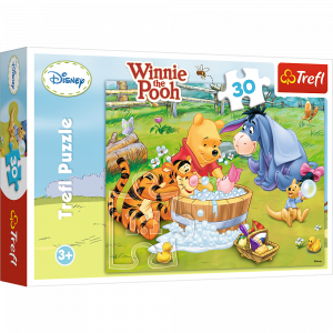 Trefl 18198 Puzzles 30 Piglet is taking a bath   Winnie the Pooh
