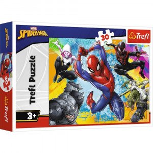 Trefl 18307 Puzzles - 30 - Spider-Man's colors / Disney Marvel Spiderman