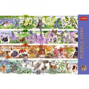 Trefl 12078 Puzzles - 1000 Premium Plus - Tea Time: Four Seasons_FSC Mix 70%