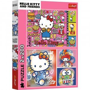 Trefl 13336 Puzzles - 2x200 - Hello Kitty and friends / Hello Kitty_FSC Mix 70%