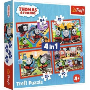 Trefl 34619 Puzzles - "4in1" - Amazing Thomas   Thomas and Friends