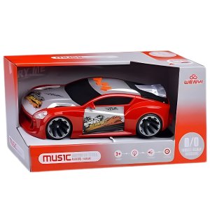 WY102A Masina cu fructiune Dance end Music rosu (sunet / lumina)