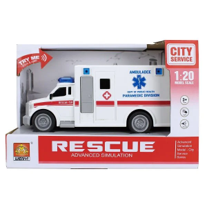 WY670A Masina Ambulanta (lumina / sunet) 1:20