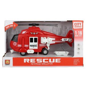 WY750B Elicopter cu inertie Fire &amp; Rescue Helicopter 1:16