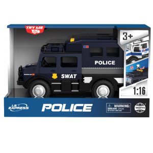 WY980B Jeep de politie cu inertie (lumini /sunete / usile se deschid) 1:16