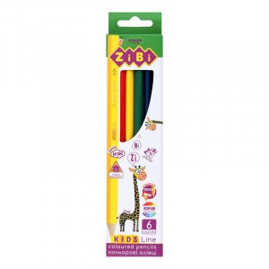 ZB 2413 Creioane colorate, 6 culori, KIDS LINE