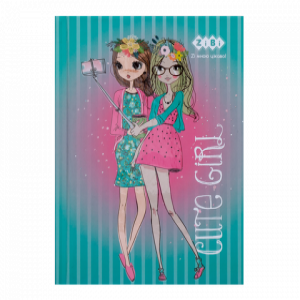 ZB.12715-06 Carnet  CUTE GIRL, А-6, 64foi., matematica