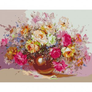 13142-AC Pictura pe numere Розовый взрыв 40*50 см