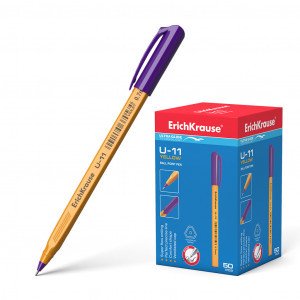 Pix 37057 ErichKrause  U-11 Yellow, Ultra Glide Technology violet (box 50 pcs.)