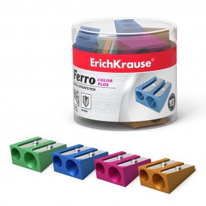 38015 Ascutitoare Duo metal ErichKrause  Ferro Color Plus (box 20 pcs )_______