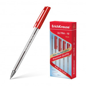 Pix 39433 ErichKrause ULTRA-10, ink color: red (box 12 pcs.)