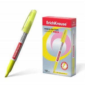 30965 Markator text ErichKrause Visioline V-15 yelow (box 12 pcs)